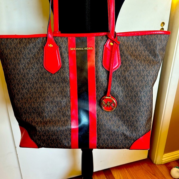 Signature Mk Brown/Bright Red - Picture 1 of 7